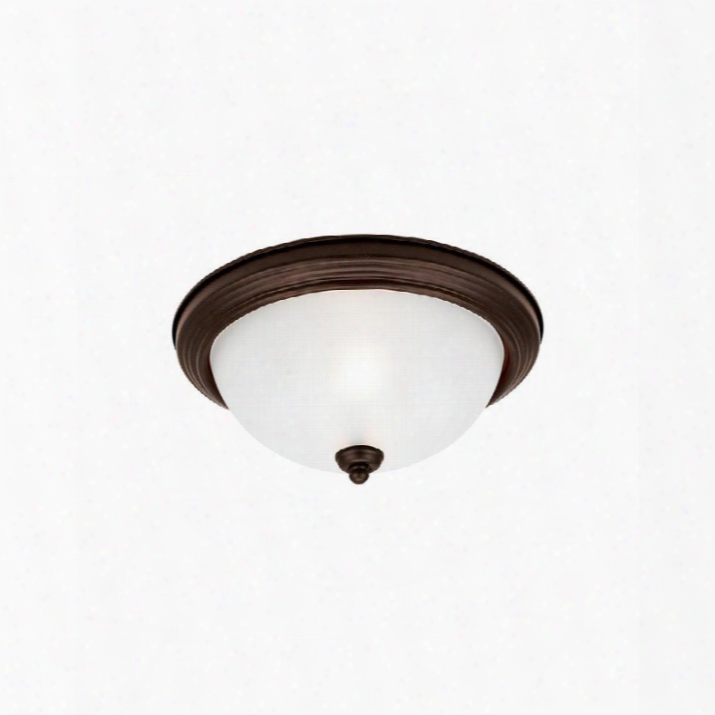 S Ea Gull Lighting 77064-814 2-light Acadia Close-to-ceiling Fix Misted Bronze