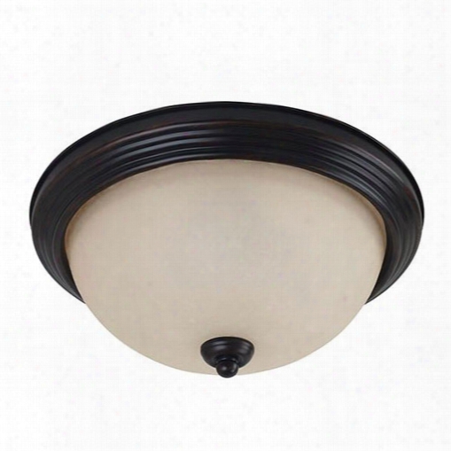 Sea Gull Lighting 7716491s-710 Led Ceiling Flush Mount Burnt Sienna Finish