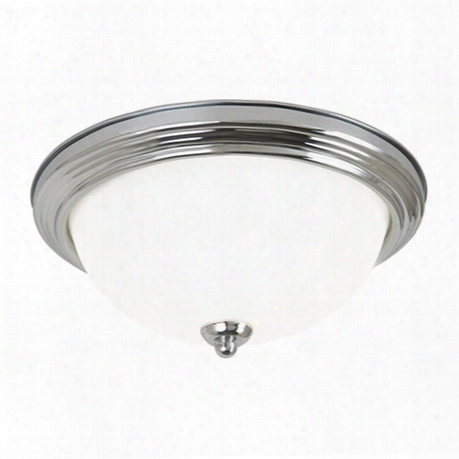 Sea Gull Lighting 79565ble-05 3 Light Ceiling Flush Mount Chrome Finish