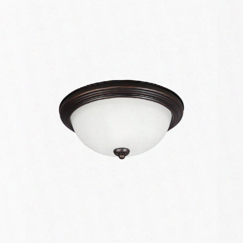 Sea Gull Lighting 79665ble-710 Round Es Flush Mount 3-light Cfl Burnt Sienna