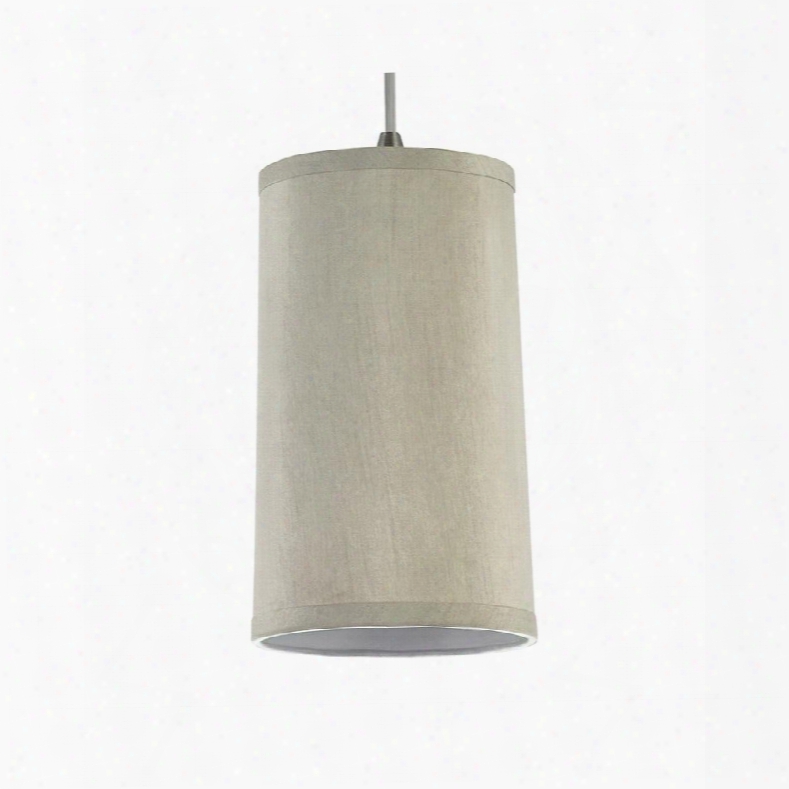 Sea Gull Lighting 94626-989 Pendant Oyster Silk Dupion Shhade Satin Nickel Finish