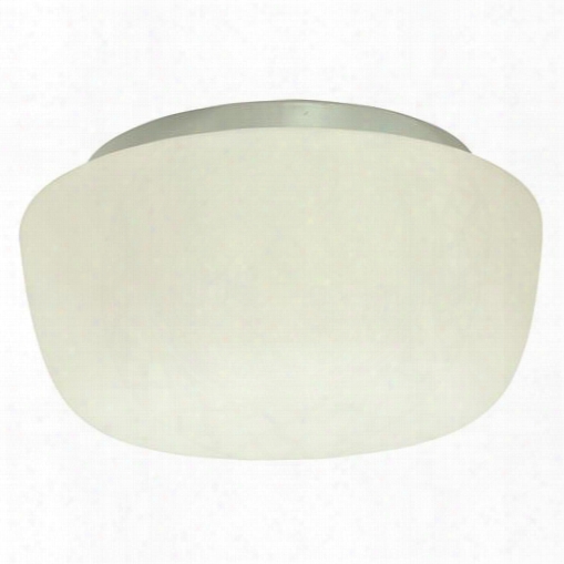 Triplex Opal Glass Ceiling Fixture, Maximum Two 60 Watt Incandescent Medium Base Bulbs, 11-1/2 In., White 671701