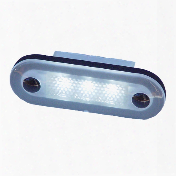 Aqua Signal Santiago 3-led Oval Light, White Leds