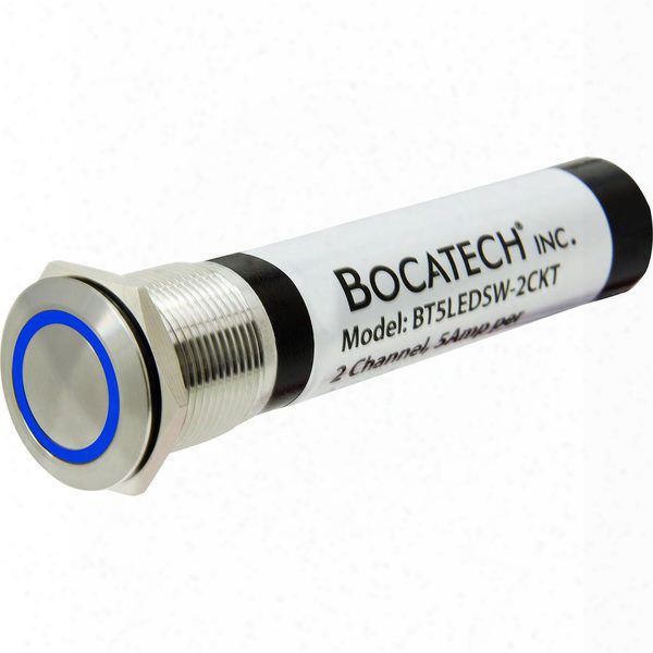 Bocatech Inc. Mini Led 2 Circuit Switch Push Button On-off Power Switch