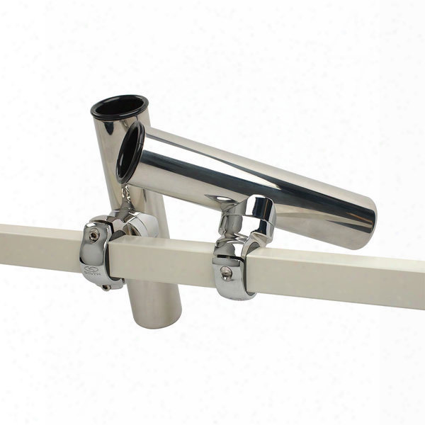 C E Smith Clamp-on Square Rail Rod Holder