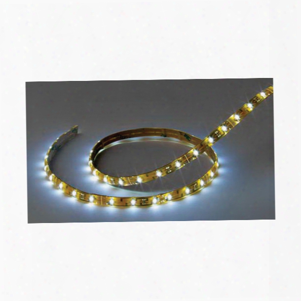 Imtra Corporation Flexible Led Strip Tape, 12v Dc, Cool White, 4' Length With Wire Leads, Ip65
