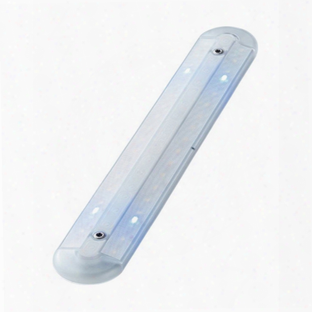 Imtra Corporation High Output Linear Led Downlight, 10 To 30v Dc, Touchsensor Switch, Cool White/blue, Clear