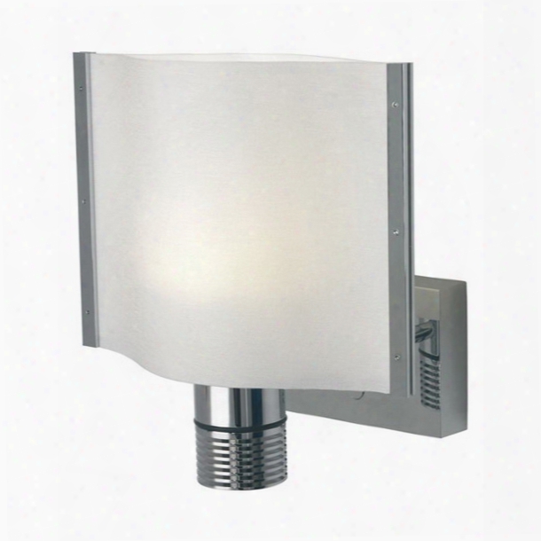 Imtra Corporation Led Wall Sconce, 10 To 30v Dc, Chr Ome With White Shade, Built-in Dimmer, Ip20