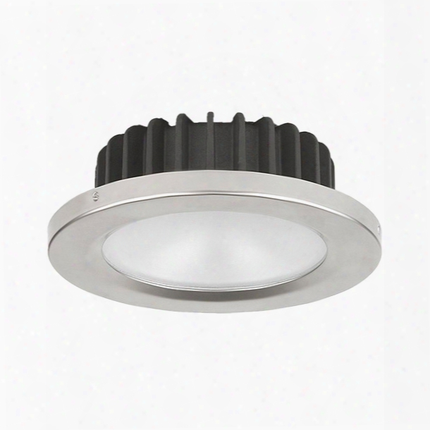 Imtra Corporation Powerled Bi-color Downlight, 10 To 30v Dc, Brushed Stainless Steel Trim Ring, Cool White/blue Led, Ip65