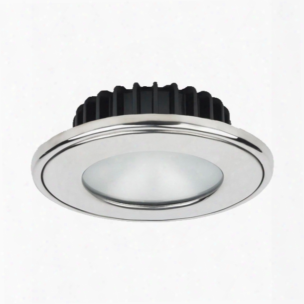 Imtra Corporation Powerled Bi-color Downlight, 10 To 30v Dc, Stainless Steel Trim Ring, Warm White/red, Frosted Lens, Ip65