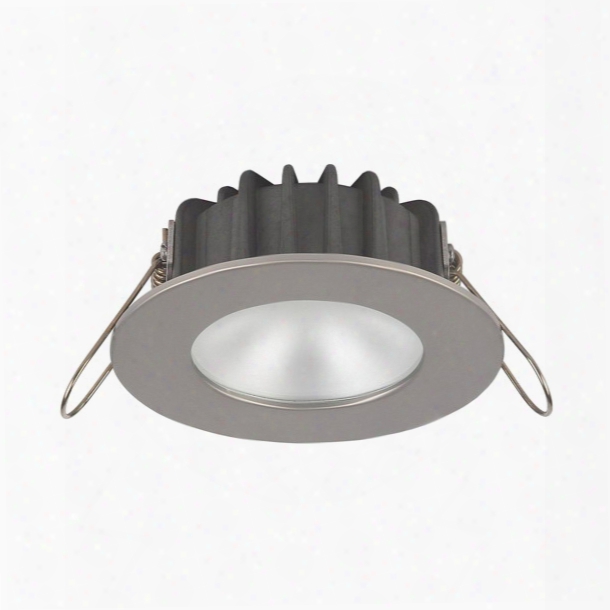 Imtra Corporation Powerled Downlight, 10 To 30v Dc, Brushed Stainless Steel Trim Ring, Ip65