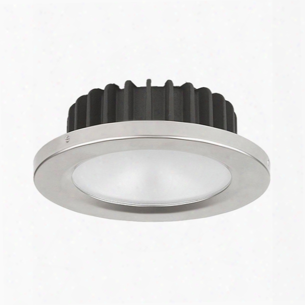 Imtra Corporation Powerled Downlight, 10 To 30v Dc, Brushed Stainless Steel Trim Ring, Blue Led, Ip65