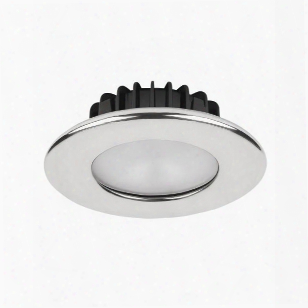 Imtra Corporation Powerled Downlight, 10 To 30v Dc, Polished Stainless Steel Trim Ring, 2 X 3 Watts High Flux Led, Ip65