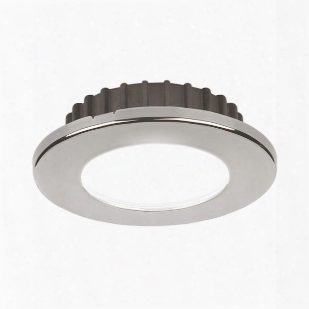 Imtra Corporation Powerled Downlight, 10 To 30v Dc, Polished Stainless Steel Trim Ring, Cool White, Ip65