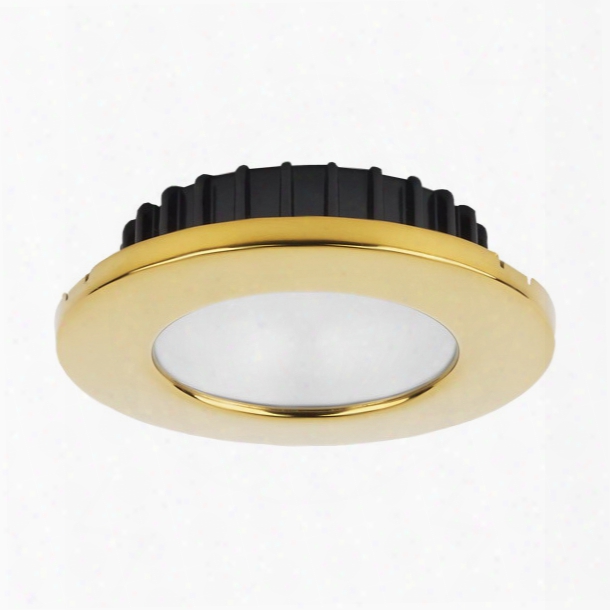 Imtra Corporation Powerled Downlight, 10 To 30v Dc, Pvd Gold Trim Ring, Ip65