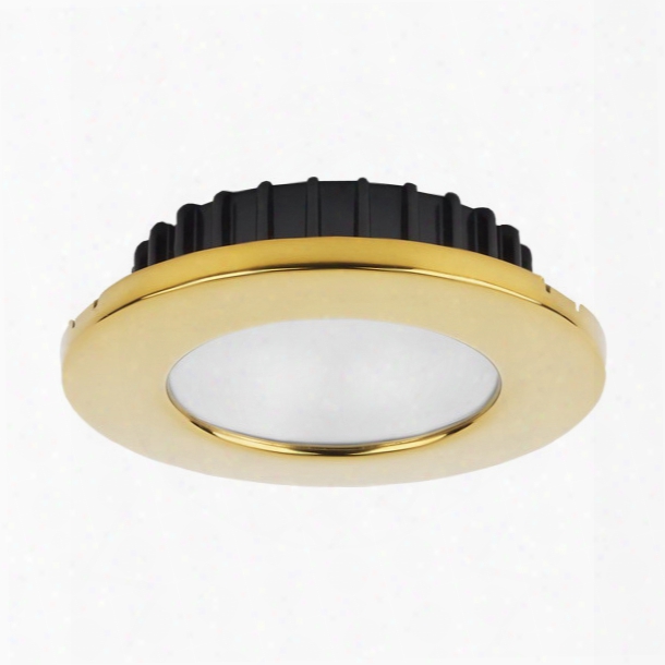 Imtra Corporation Powerled Downlight, 10 To 30v Dc, Pvd Gold Trim Ring, Cool White, Ip65