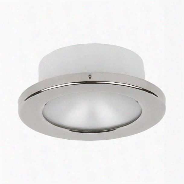 Imtra Corporation Powerled Downlght, 10 To 30v Dc, Stainless Steel, Cool White, 2 X 3 Watts Led, Frosted Lens, Ip65
