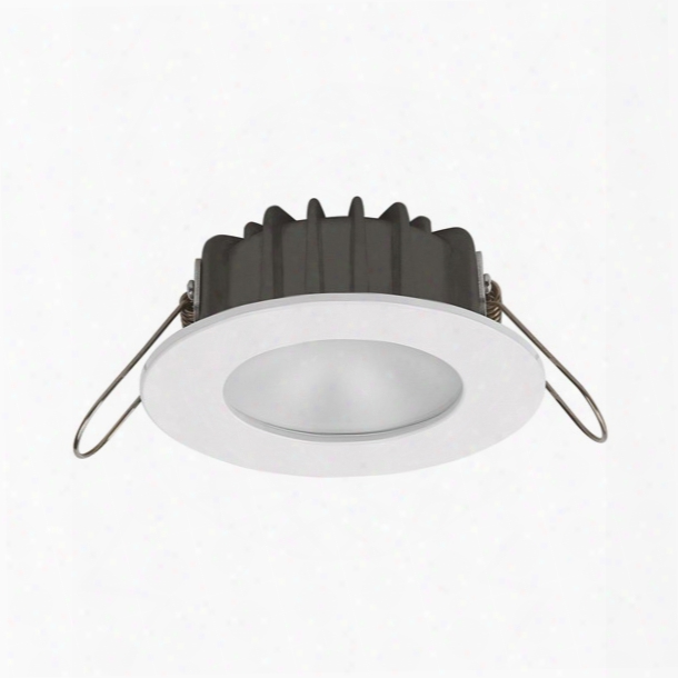 Imtra Corporation Powerled Downlight, 10 To 30v Dc, White Trim Ring, Cool White, 2 X 3 Watts High Flux Led, Ip65