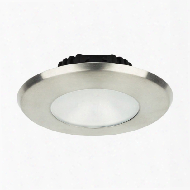 Imtra Corporation Powerled Downlight, 10 To 40v Ac/dc, Brushed Stainless Steel, Cool White, Ip65