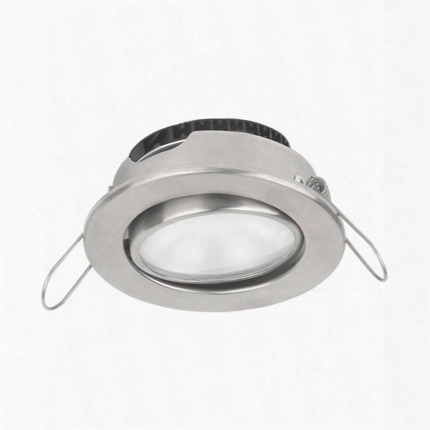 Imtra Corporation Powerled Eyeball Downlight, 10 To 30v Dc, Brushed Stainless Steel Trim Ring, 3 X 1 Watt Led, Ip20