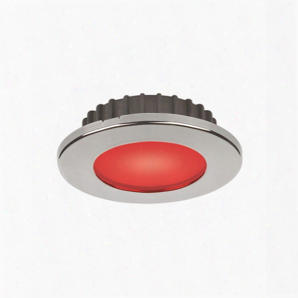 Imtra Corporation Powerled Spot Light, 10 To 30v Dc, Polished Stainless Steel Trim Ring, 1 X 3 Watts High Flux Led - Red, Ip65