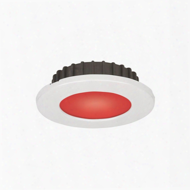 Imtra Corporation Powerled Spot Light, 10 To 30v Dc, White Trim Ring, 1 X 3 Watts High Flux Led - Red, Ip65