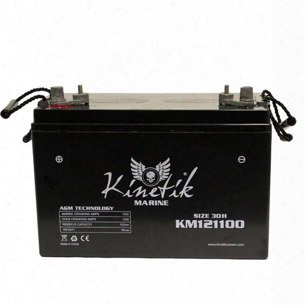 Kinetik Sealed Lead-acid Marine Battery, Ub121100 Group 30