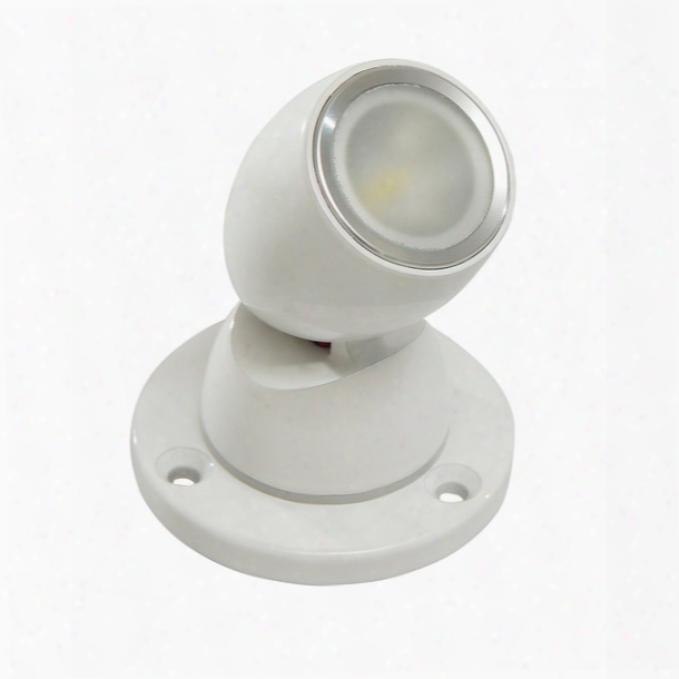 Lumitec Lighting Gai2 Positionable Led Light With Heavy-duty Base, Full-color Output With White Hou5ing