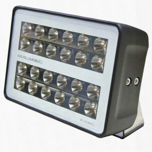 Lumitec Lighting Maxillume H120 Trunnion-mount High-powered Floodlight, White Led With Black Housing