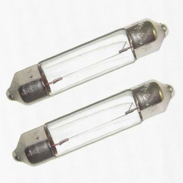 Perko Double-ended Replacement Festoon Base Light Bulbs, 10w, 2pk