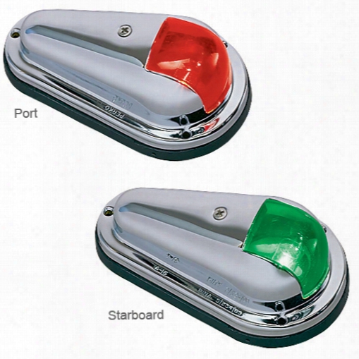 Perko Port/starboard Pair, Chrome-plated Zinc Case, 5-1/2" X 3-1/8" X 1-3/4