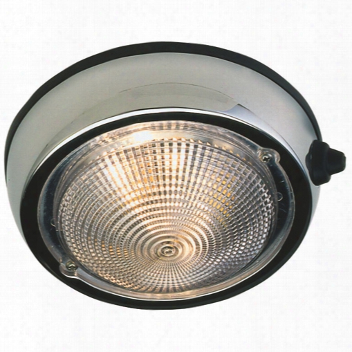 Perko Surface-mount Dome Light, 3" Dia. Globe, 4" Base Dia.