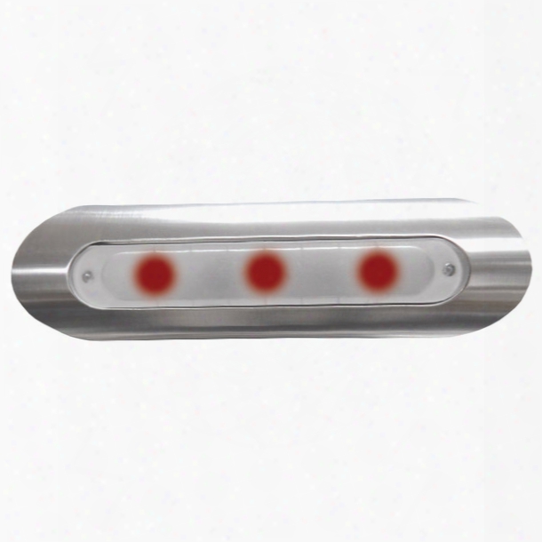 Taco Marine Led Deck Light, Pipe Mount, Red
