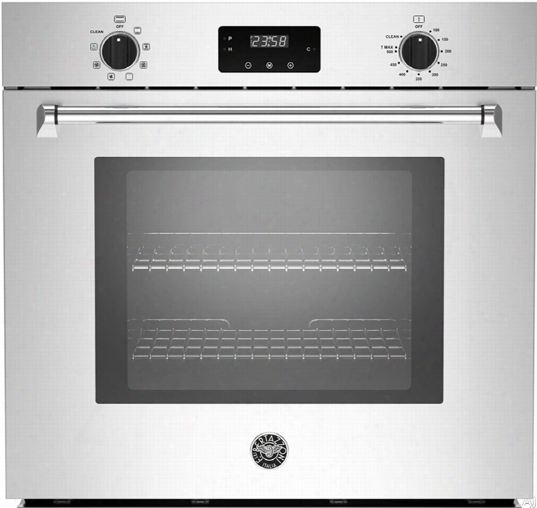 Bertazzoni Master Series Masfs30xv 30 Inch Single Electric Wall Oven With 4.1 Cu. Ft. Capacity, Dual Diagonal Convection, Self-cleaning And Led Touch Interface