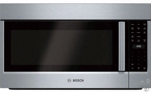 Bosch 800 Series Hmv8053u 1.8 Cu. Ft. Over-the-range Microwave Oven With 1,000 Cooking Watts, 385 Cfm, Convection Cooking, Sensor Cooking, Automatic Defrost, Oppcorn Program And Led Illumination