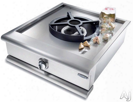 Capital Precision Series Grt24wk 24 Inch Power-wok Rangetop With 30,000 Btu Power-flo Ssealed Burner, Electronic Spark Ignition And Cast Iron Two-piece Grate