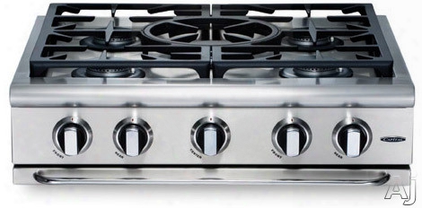 Capital Precision Series Grt305 30 Inch Pro-style Gas Rangetop With 4 Power-flo Sealed Burners W/ Simmer, 25,000 Btu Power-wok And Auto-ignition/re-ignition