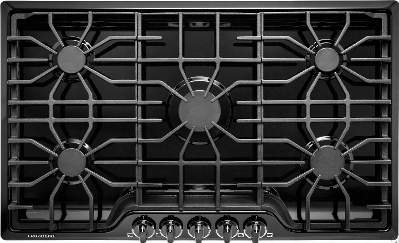 Frigidaire Ffgc3626sb 36 Inch Gas Cooktop With 5 Sealed Burners, Cast Iron Grates, Ready-select Controls,e Lectronic Pilotless Ignition, Liquid Propane Conversion And Ada Compliant: Black