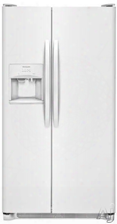 Frigidaire Ffss2315tp 33 Inch Side-by-side Refrigerator With Store-more␞, Deli Drawer, Ice/water Dispenser, Dairy Center, Ready-select Controls, Puresource 3, Led Lighting, Adjustable Interior Storage And 22.1 Cu. Ft. Capacity: Pearl