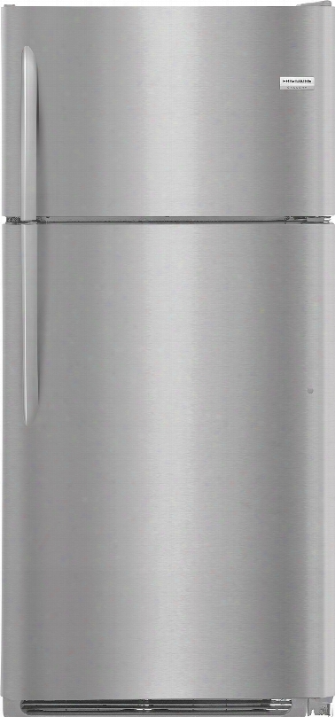 Frigidaire Gallery Series Fgtr1837tf 30 Inch Freestanding Top Freezer Frigidaire Refrigerator With Spillsafe Shelves, Led Lighting, Humidity-controlled Crispers, Full-width Deli Drawer, Frost Free, 18 Cu. Ft. Capacity And Ada Compliant: Stainless Stee