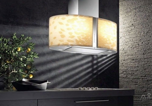 Futuro Futuro Murano Autumn Collection Is34murautumn Island Mount Chimney Range Hood With 940 Cfm Internal Blower, 4-speed Whisper-quiet Fan, Halogen Lights, Body Illumination Dimmer And Convertible To Non-ducted Operation: 34-inch Width