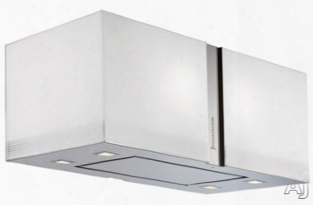 Futuro Futuro Murano Fortuna Collection Is34murfortunaled 34 Inch Island Mount Range Hood With 940 Cfm Internal Blower, 4-speed Whisper-quiet Fan, Led Lights, Body Illumination Dimmer And Convertible To Non-ducted Operation