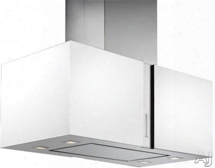 Futuro Futuro Murano Snow Collection Is34mursnow Island Mount Chimney Range Hood With 940 Cfm Internal Blower, 4-speed Whisper-quiet Fan, Halogen Lighting, Tempered Glass Panel And Convertivle To Recirculation: 34-inch Width