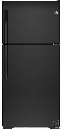 Ge Gie18eth 30 Inch Top-freezer Refrigerator With 18.2 Cu. Ft. Capacity, Adjustable Shelving, Gallon Door Storage, Dairy Compartment, Air Tower, Spillproof Freezer Floor, Ada Compliant, Energy Star And Factory-installed Ice Maker