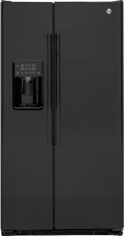 Ge Gzs22d 36 Inch Counter Depth Side-by-side Refrigerator With Ice Maker, Advanced Water Filtration, Humidity-controlled Crisper Drawer, Adjustable Spill Proof Shelves, Gallon Door Storage, Led Lighting, Ada Compliant And 21.9 Cu. Ft. Capacity