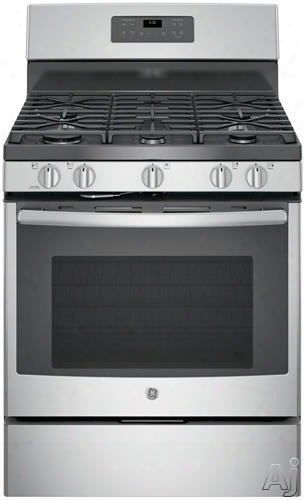 Ge Jgb660sejss 30 Inch Freestanding Gas Range With Precise Simmer Burner, Power Boil Burner, Self-clean, Storage Drawer, Oval Burner, Continuous Grates, 5.0 Cu. Ft. Oven, 5 Sealed Burners And Star-k Certified Sabbath Mode: Stainless Steel