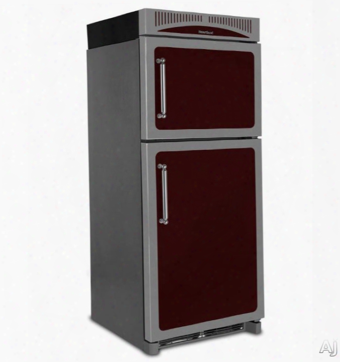 Heartland Classic Collection Hctmr20rcrn 30 Inch Top-freezer Refrigerator With 20 Cu. Ft. Of Capacity, 1 Adjustable Spillsaver Glass Shelf, 2 Humidity Controlled Crispers, Full Width Deli Drawer, 5 Door Bins, Led Lighting And Energy Star Rated: Cranberry,