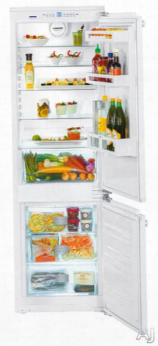 Liebherr Hc1030 24 Inch Built-in Fully-integrated Bottom-freezer Refrigerator With 9.4 Cu. Ft. Capacity, 4 Glass Shelves, 3 Door Bins, 1 Produce Drawer, 3 Sealed Freezer Drawers, Sabbath Mode, Star-k Certified, Energy Star Rated And Requires Door Panels