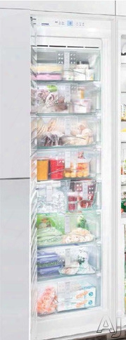 Liebherr Premium Plus Series Hf861 24 Inch Built-in Full Freezer Column With 7.7 Cu. Ft. Capacity, 6 Glass Shelves, Clear Plastic Bins, Frostsafe, Superfrost, Led Lighting And Ice Maker