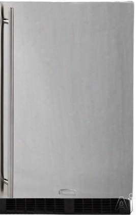 Marvel Ma24ra 24 Inch Built-in Refrigerator With 2 Cantilever Glass Shelves, Clear Crisper Drawer, Door Storage, Integrated Door Lock, White Led Lighting, Automatic Defrost, Star-k Certified Sabbath Mode, Ada Compliant And Energy Star